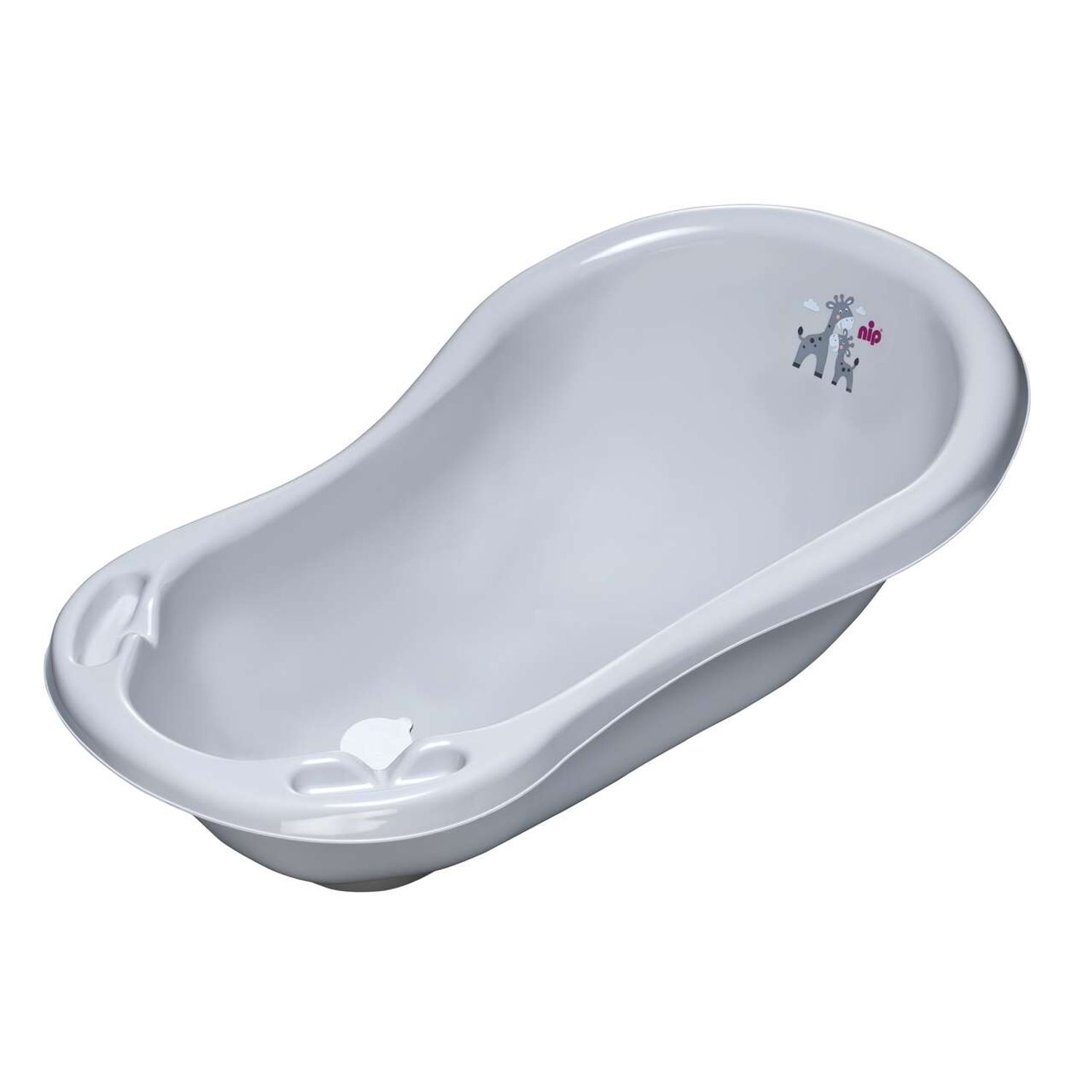 Cadita de baie pentru bebelusi si copii, cu sifon si dop de scurgere, plastic fara BPA, nip 37080 fotografia produsului