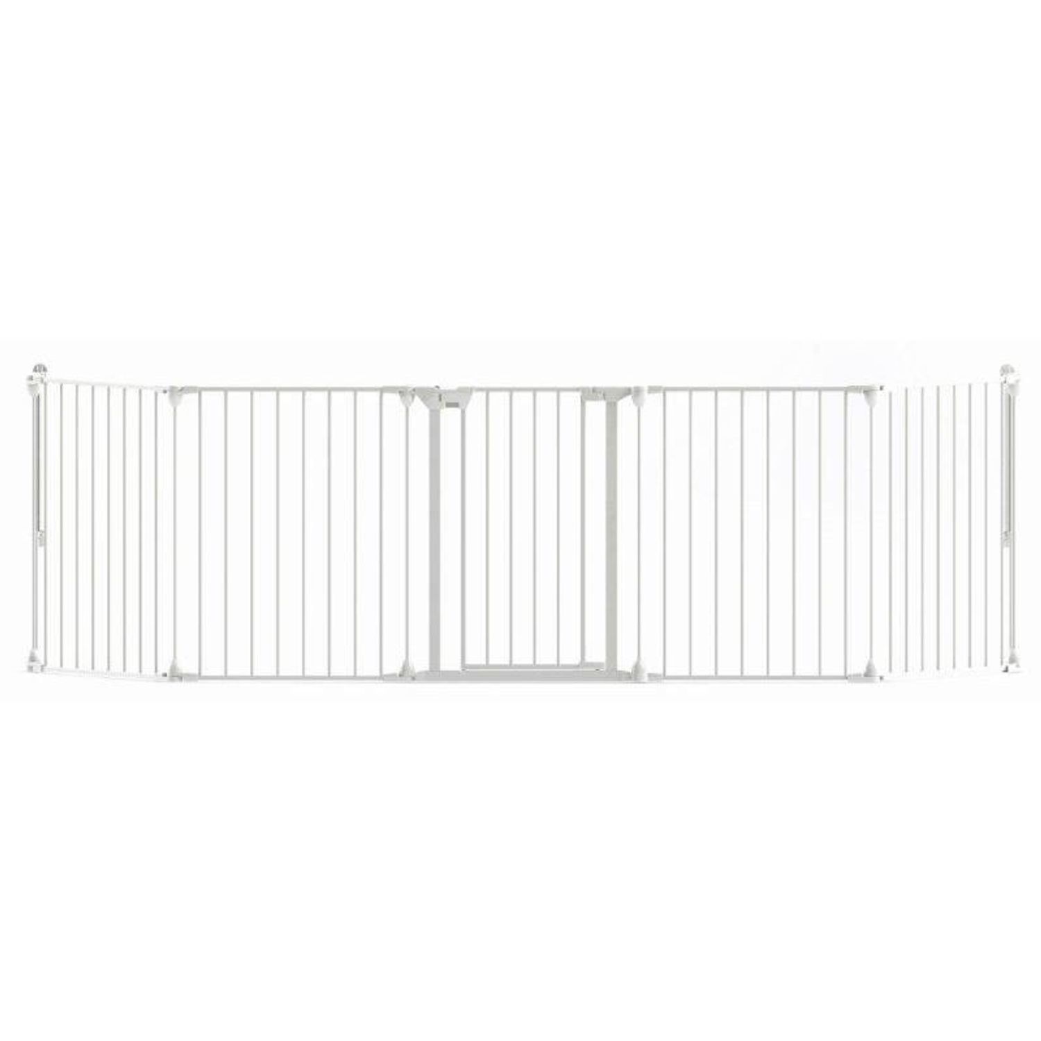 Tarc de siguranta modular cu 5 panouri, metal alb, Noma, N94047 fotografia produsului View 10 L