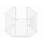 Tarc de siguranta modular cu 5 panouri, metal alb, Noma, N94047 fotografia produsului
