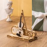 Puzzle 3D Vioara, ROKR, Lemn, 62 piese, fotografia produsului View 5 S