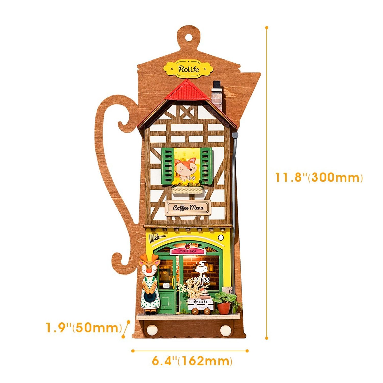 Puzzle tablou 3D , Cafenea DYI, Rolife, 41 piese fotografia produsului View 2 L