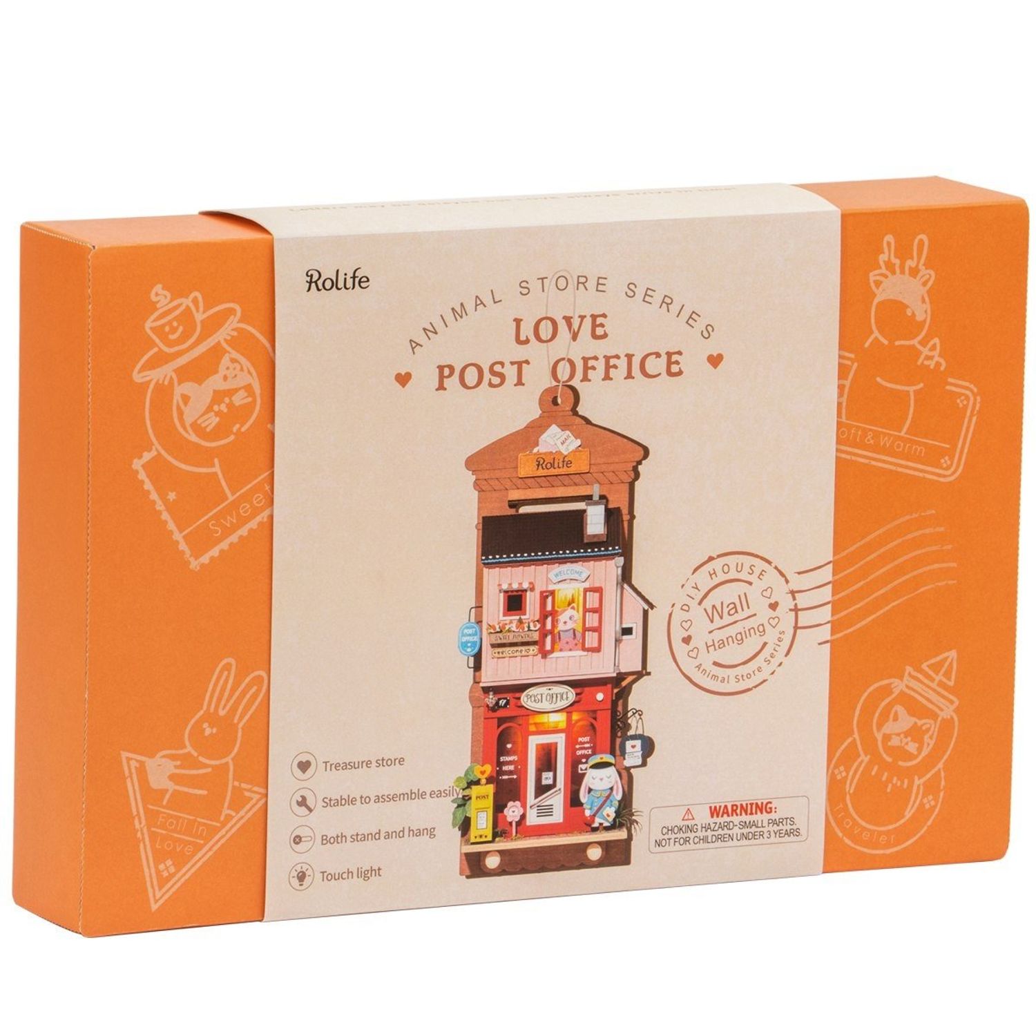 Puzzle tablou 3D, Oficiu postal DIY, Rolife, 104 piese fotografia produsului View 6 L