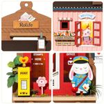 Puzzle tablou 3D, Oficiu postal DIY, Rolife, 104 piese fotografia produsului View 5 S