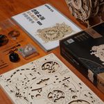 Puzzle 3D Ceas Bufnita, ROKR, Lemn, 161 piese fotografia produsului View 4 S