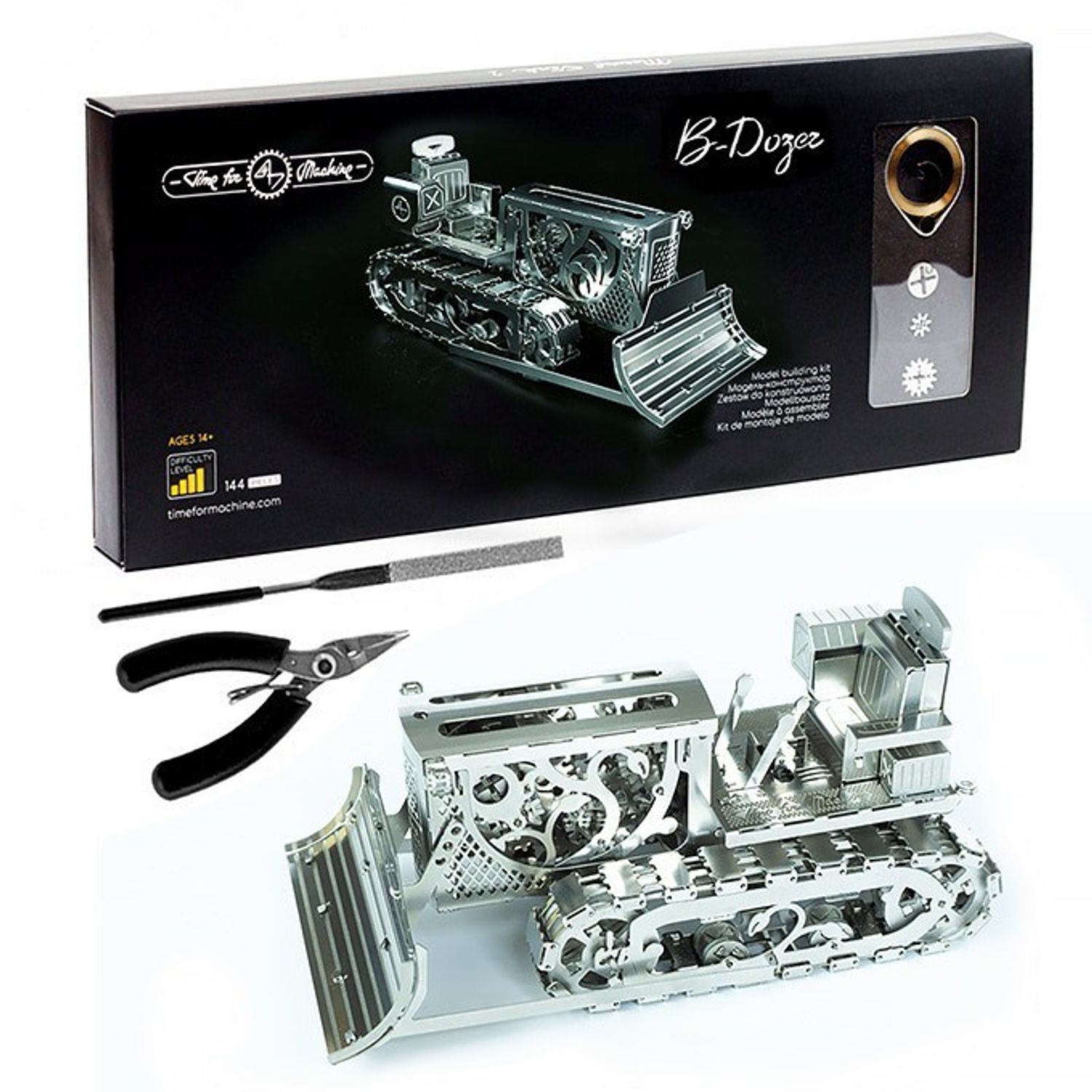 Puzzle Mecanic 3D, Metal, TimeForMachine, B-dozer fotografia produsului View 2 L