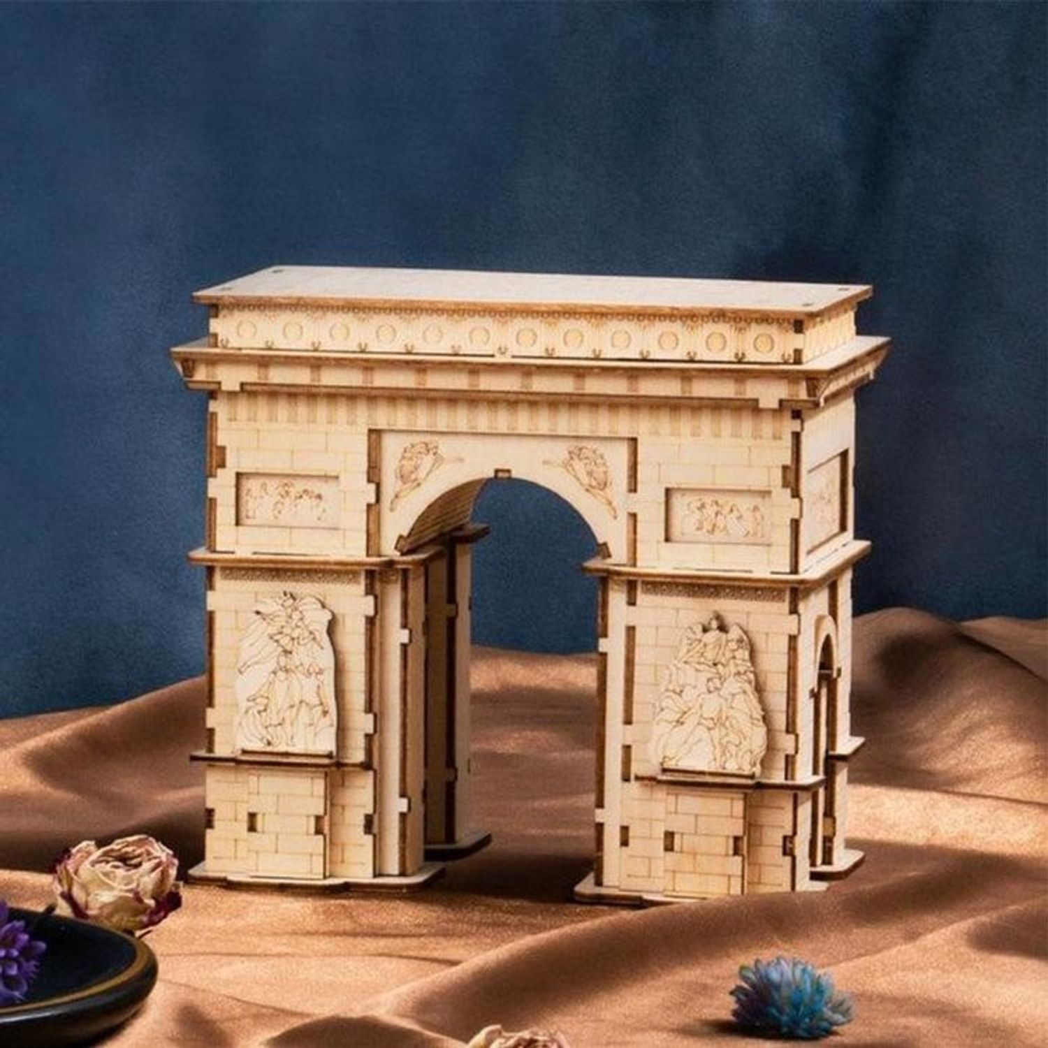 Puzzle 3D Arc de Triumf, RoLife, Lemn, 118 piese fotografia produsului View 2 L