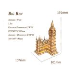 Puzzle 3D Big Ben, RoLife, Lemn, 220 piese fotografia produsului View 2 S