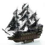 Puzzle 3D, Metal, Piececool, Nava Flying Dutchman, 369 piese fotografia produsului View 3 S