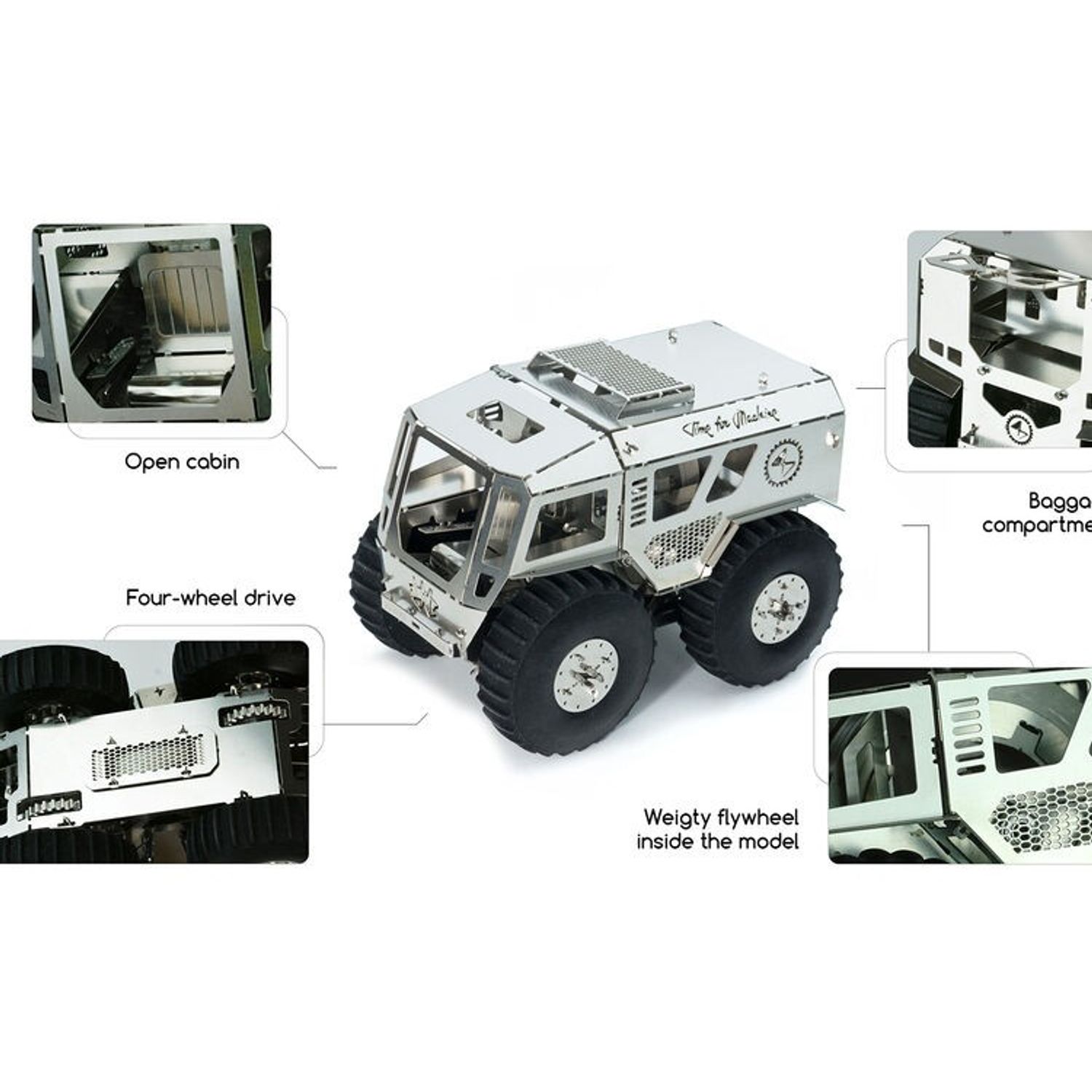 Puzzle Mecanic 3D din metal, Time for Machine, Mecanic, Sherp IN fotografia produsului View 6 L