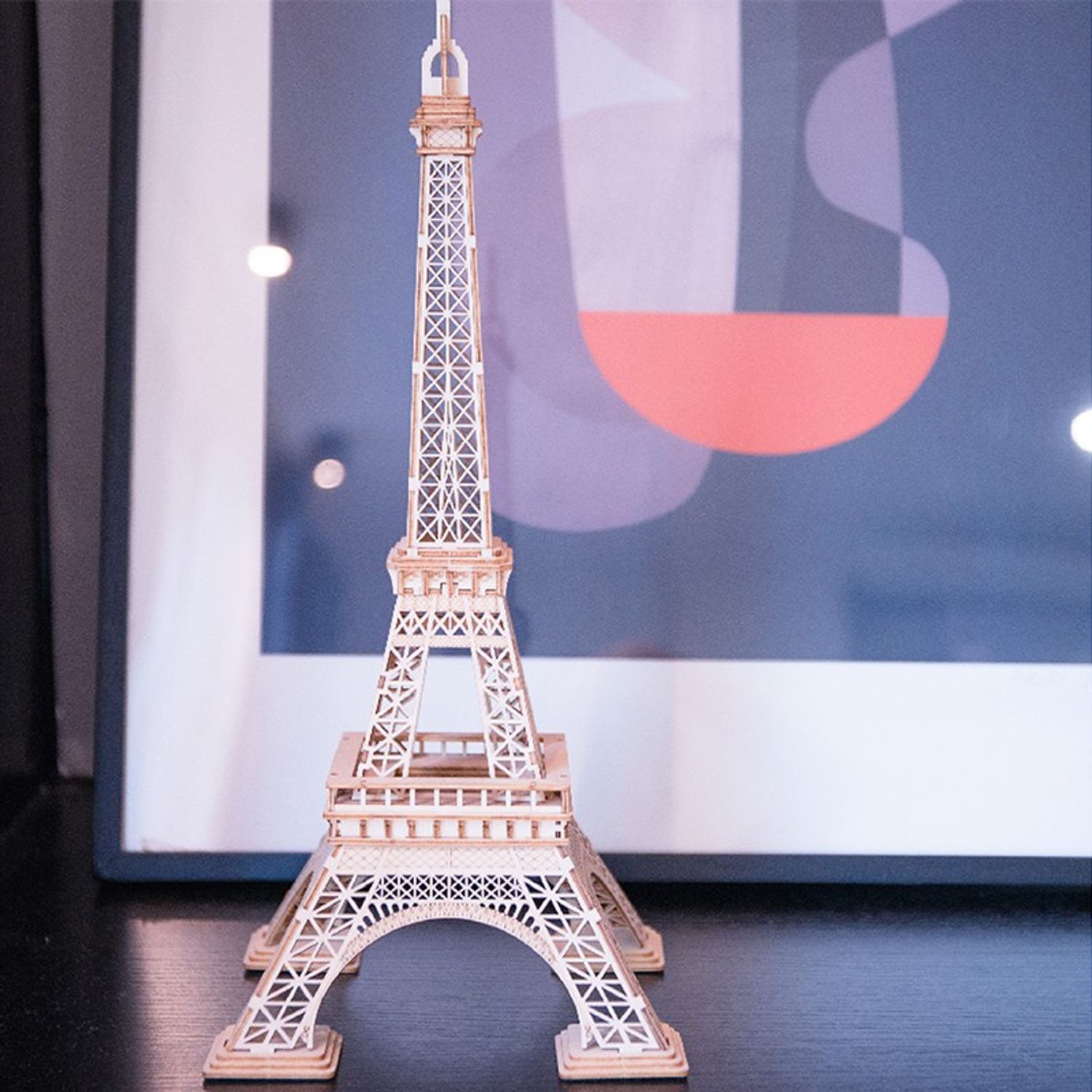 Puzzle 3D Turnul Eifel, RoLife, lemn, 121 piese fotografia produsului View 3 L