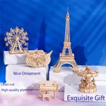 Puzzle 3D Turnul Eifel, RoLife, lemn, 121 piese fotografia produsului View 6 S