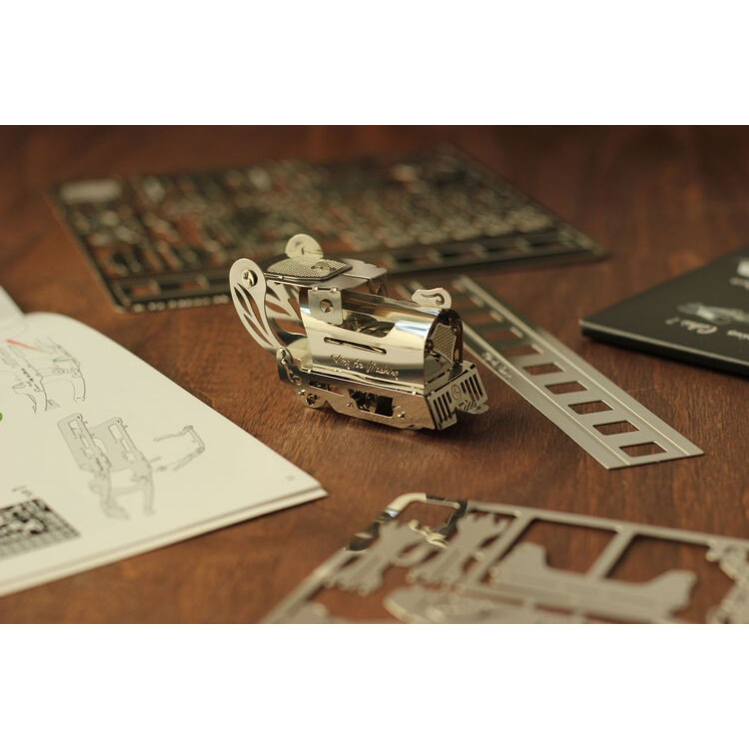 Puzzle Mecanic 3D din metal, Time for Machine, chicken train fotografia produsului View 5 L