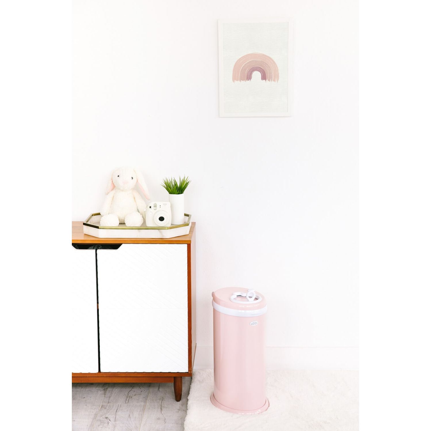 Cos scutece Ubbi roz fotografia produsului View 3 L