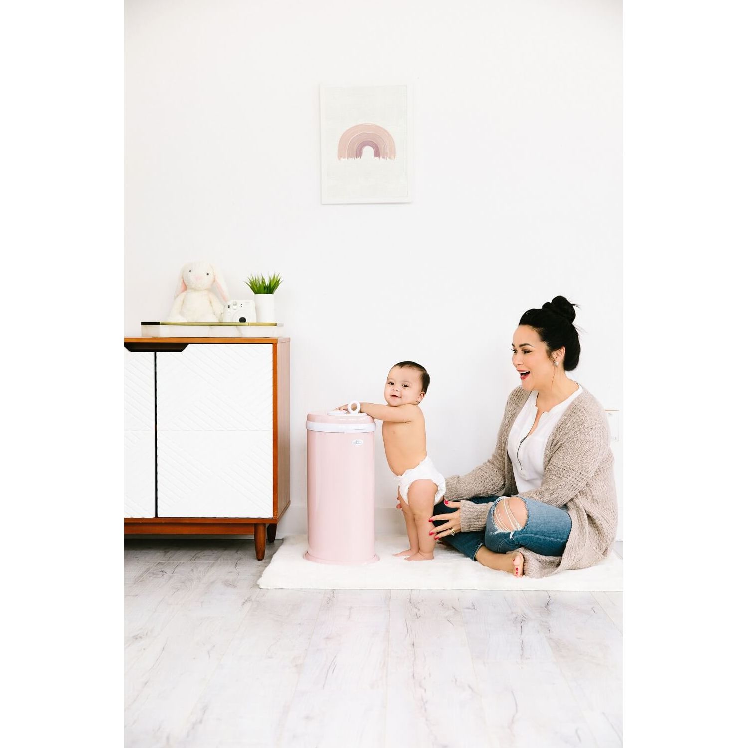 Cos scutece Ubbi roz fotografia produsului View 4 L