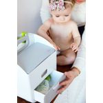 Organizator scutece Ubbi alb si gri fotografia produsului View 7 S