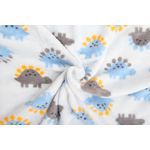 Paturica din fleece pentru bebelusi - model dinozauri fotografia produsului View 5 S