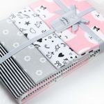 Set 4 paturici subtiri din bumbac pentru fetite fotografia produsului View 2 S