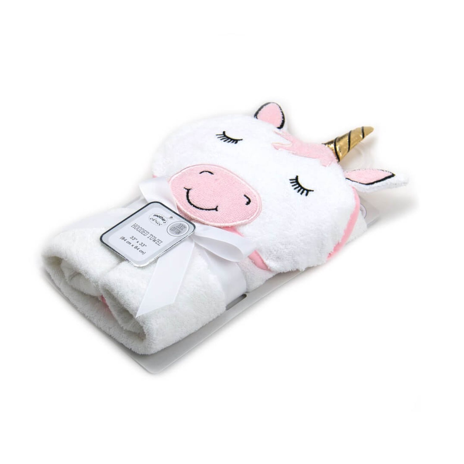 Prosop bebe cu gluga din bumbac - unicorn fotografia produsului View 2 L
