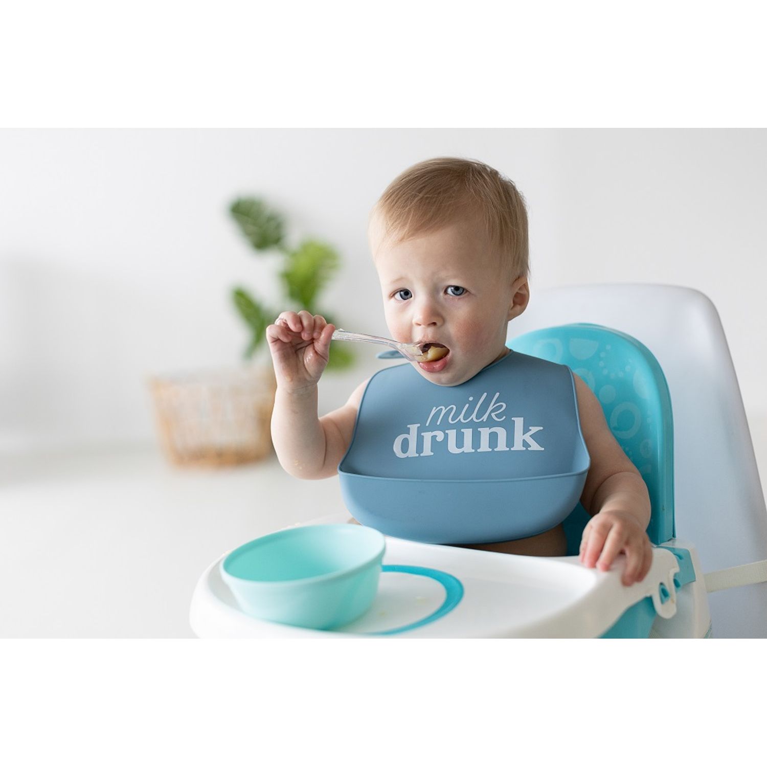 Set bavete din silicon Pearhead Milk Drunk fotografia produsului View 5 L