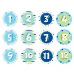 Stickere tip milestones pentru body First Year - blue - Pearhead fotografia produsului