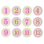 Stickere tip milstones pentru body First Year - pink - Pearhead fotografia produsului
