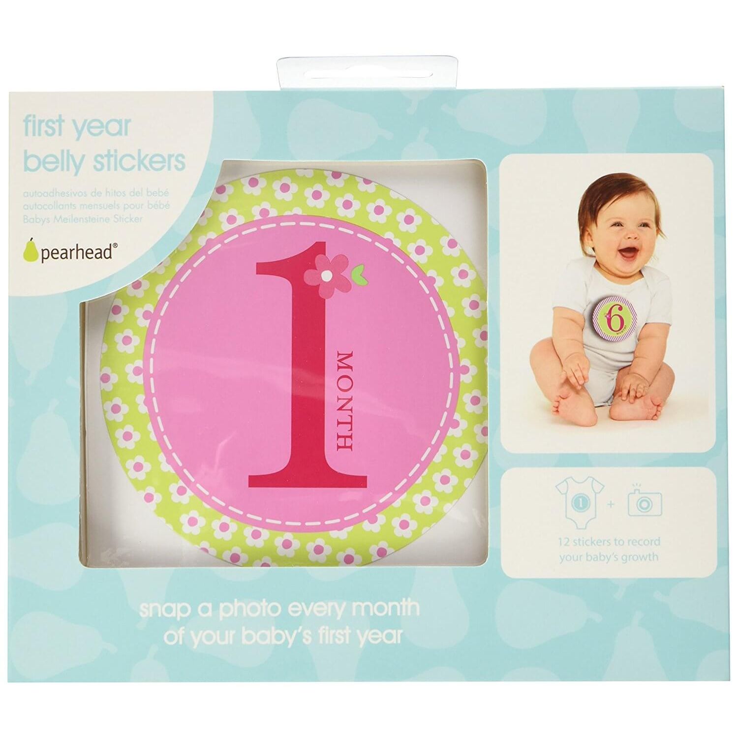 Stickere tip milstones pentru body First Year - pink - Pearhead fotografia produsului View 2 L