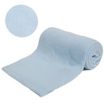 Paturica bebe din fleece bleu Soft Touch fotografia produsului