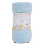 Paturica bebe din fleece bleu Soft Touch fotografia produsului View 3 S