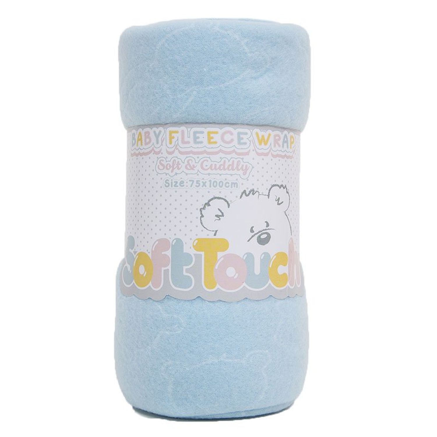 Paturica bebe din fleece bleu Soft Touch fotografia produsului View 3 L