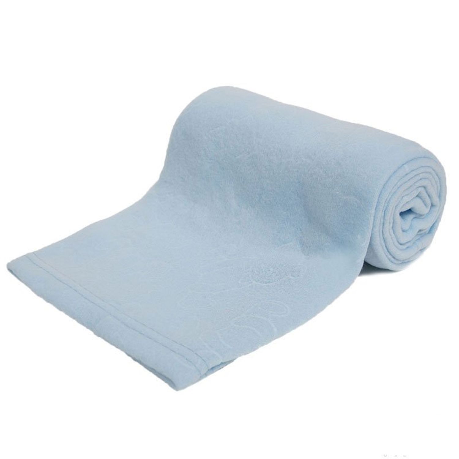 Paturica bebe din fleece bleu Soft Touch fotografia produsului View 2 L