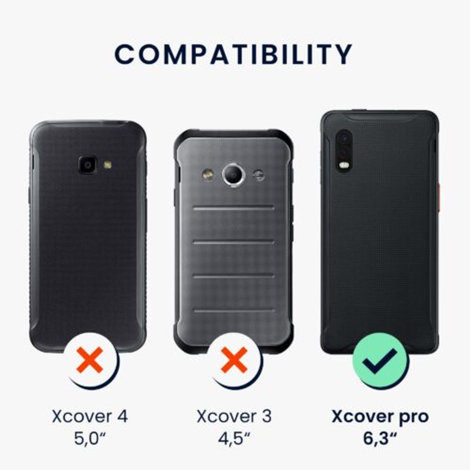 Husa Kwmobile pentru Samsung Galaxy Xcover Pro, Silicon, Transparent, 57723.03 fotografia produsului View 5 L