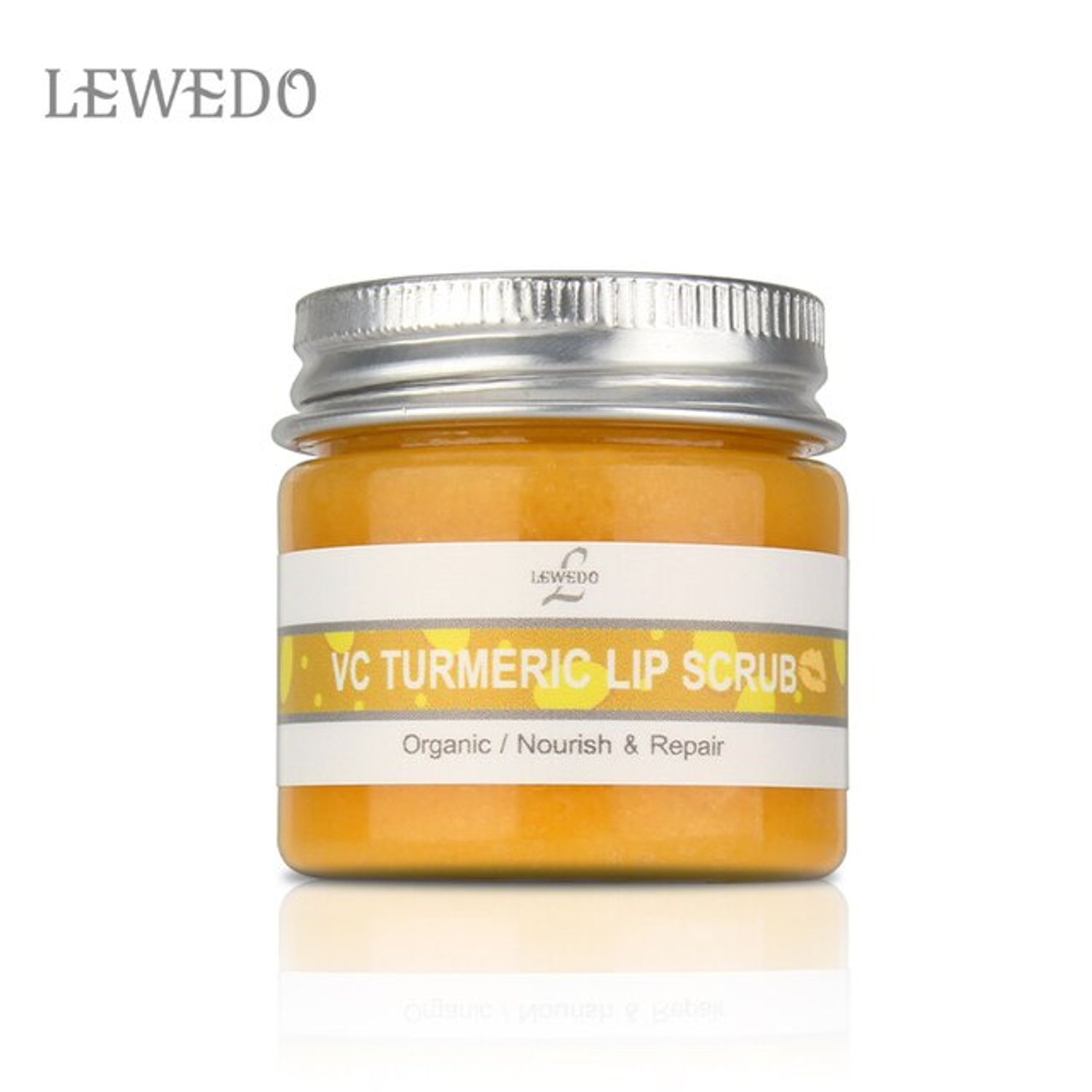 Exfoliant de buze, Lip Scrub, turmeric, Lewedo, 30g fotografia produsului