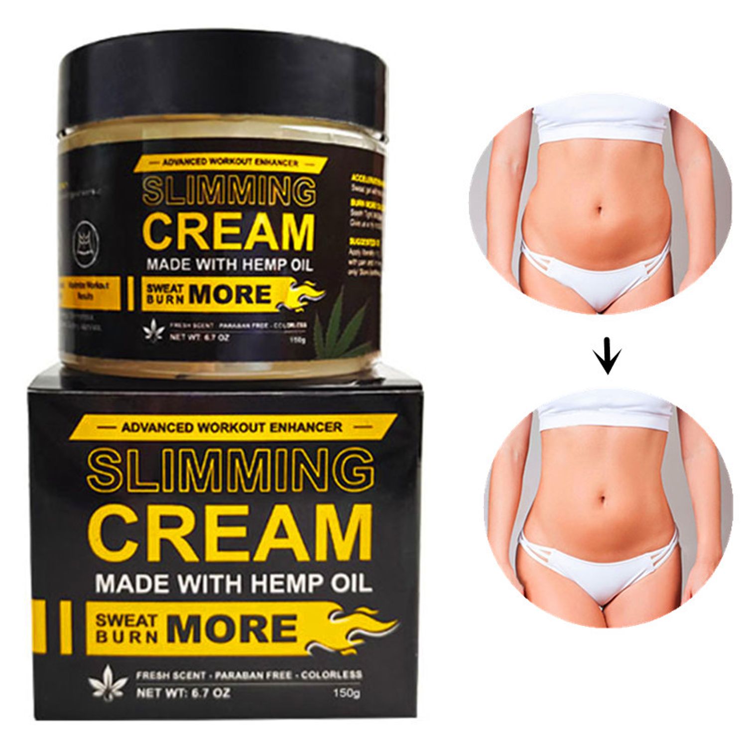 Crema pentru slabire, Envisha, 150ml fotografia produsului View 3 L