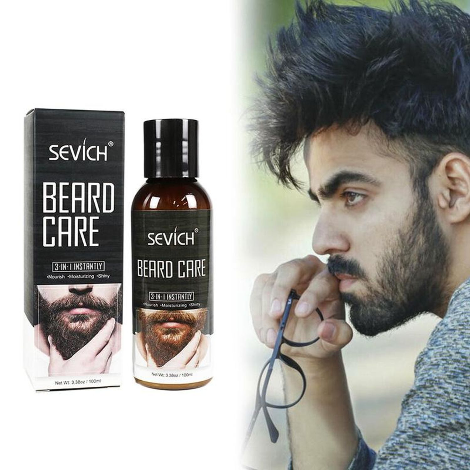Șampon barbă și mustață, Sevich Care, 100ml fotografia produsului View 2 L