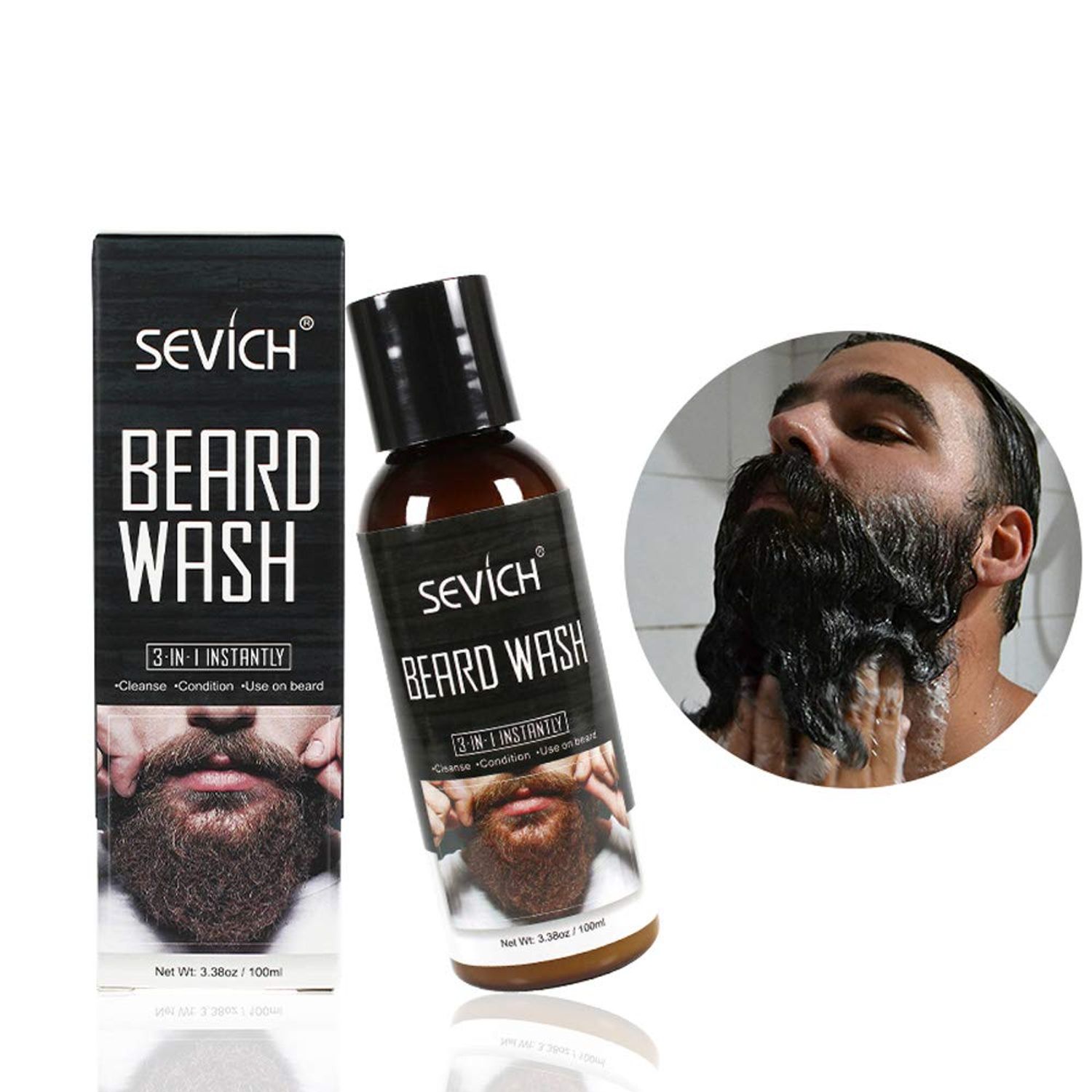 Șampon barbă și mustață, Sevich Wash, 100ml fotografia produsului View 6 L