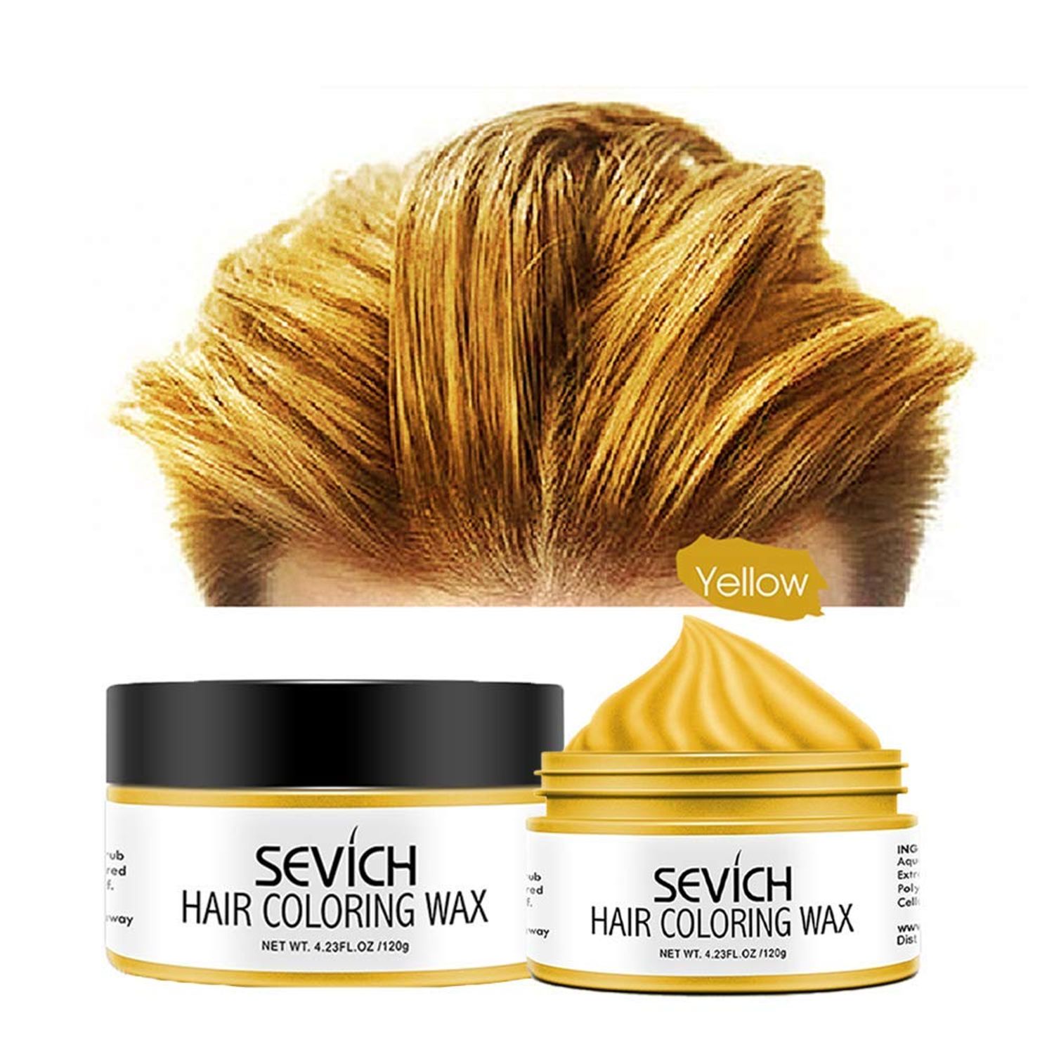 Ceara de par coloranta, Professional, Sevich, yellow, 120g fotografia produsului View 2 L