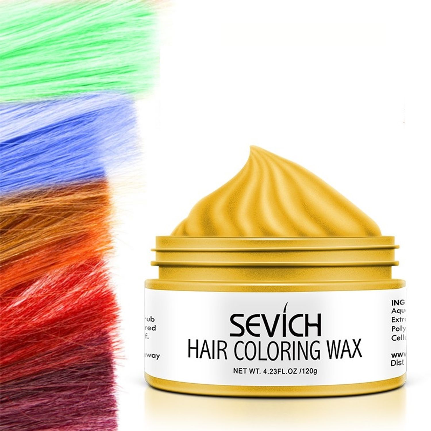 Ceara de par coloranta, Professional, Sevich, yellow, 120g fotografia produsului View 6 L