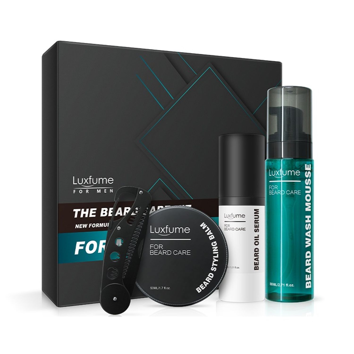 Pachet ingrijire barba, Ultimate Care Kit, Luxfume Sevich, 4 piese fotografia produsului
