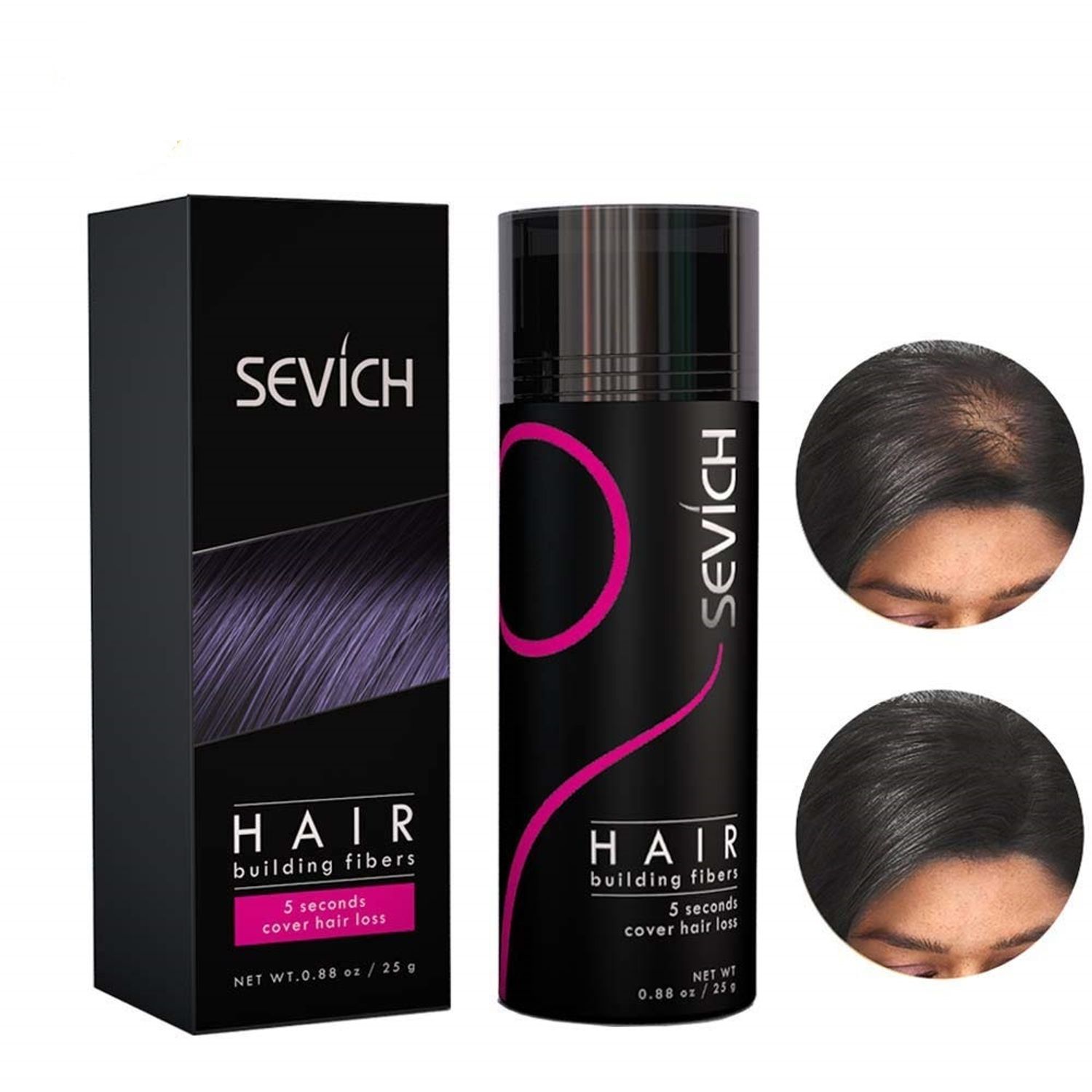 Fibre pentru păr rar Sevich, brunet, 25 g fotografia produsului