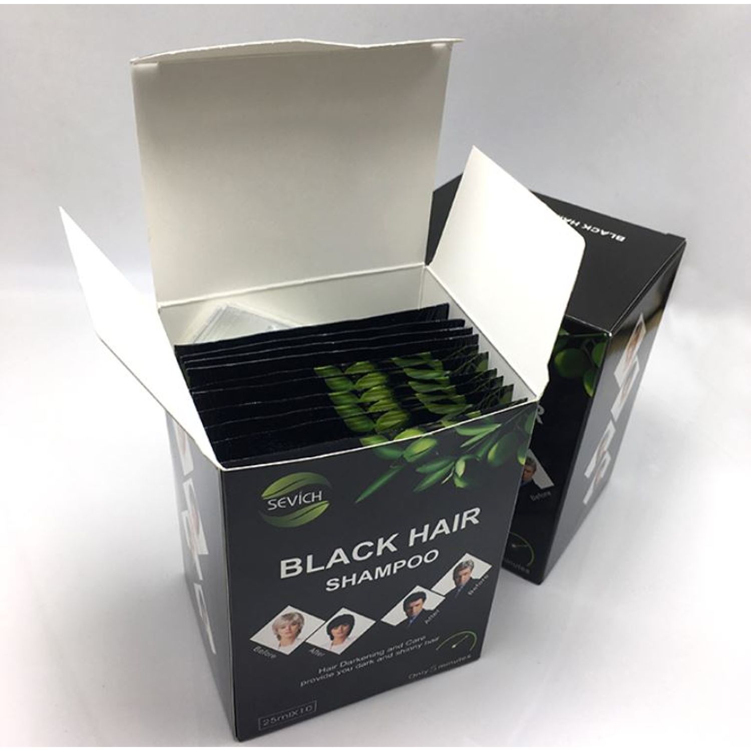 Sampon de vopsire a parului, negru, Instant, Sevich, 250 ml fotografia produsului View 7 L