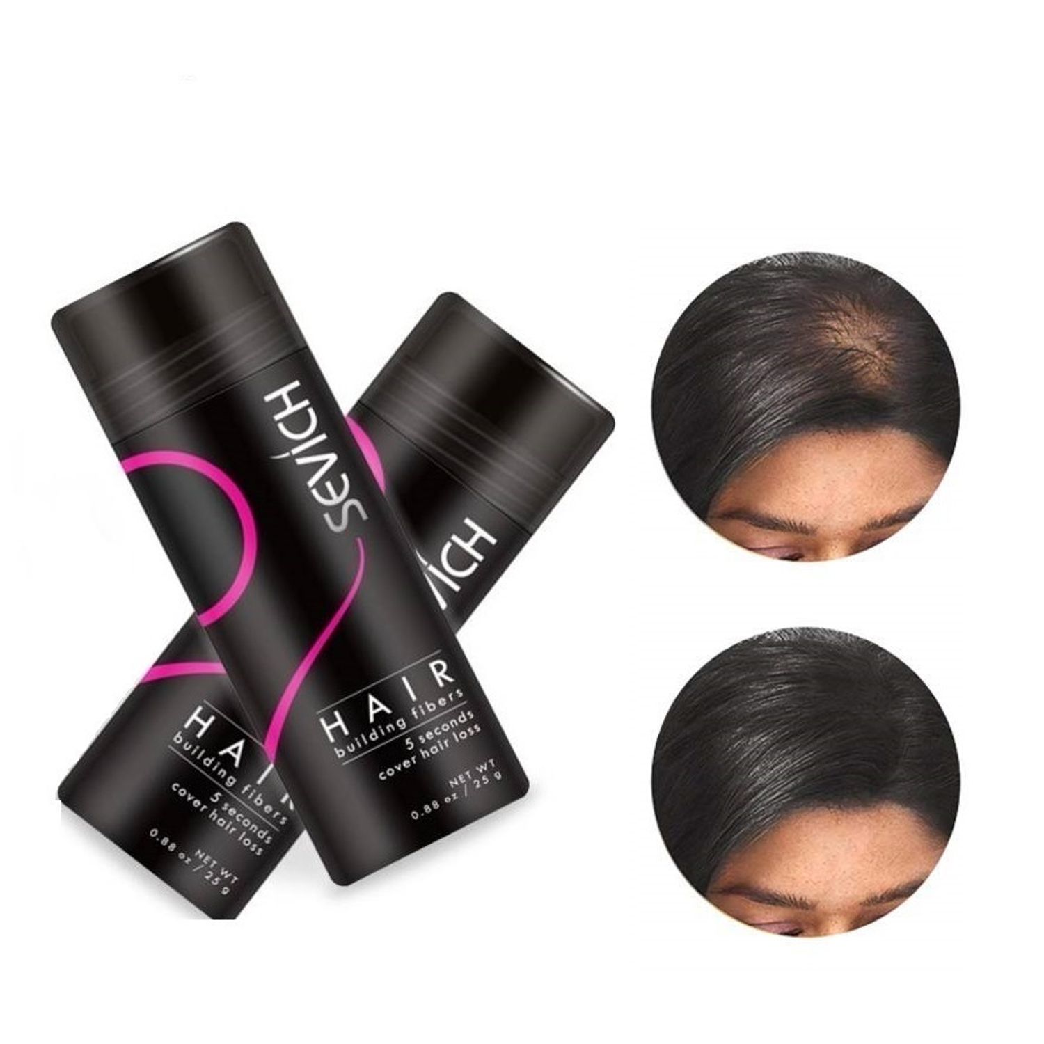 Pachet x 2 Fibre pentru par rar Sevich, brunet, 25 g fotografia produsului