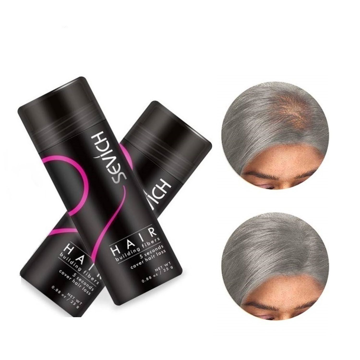 Pachet x 2 Fibre pentru par rar Sevich, grizonat, 25 g fotografia produsului