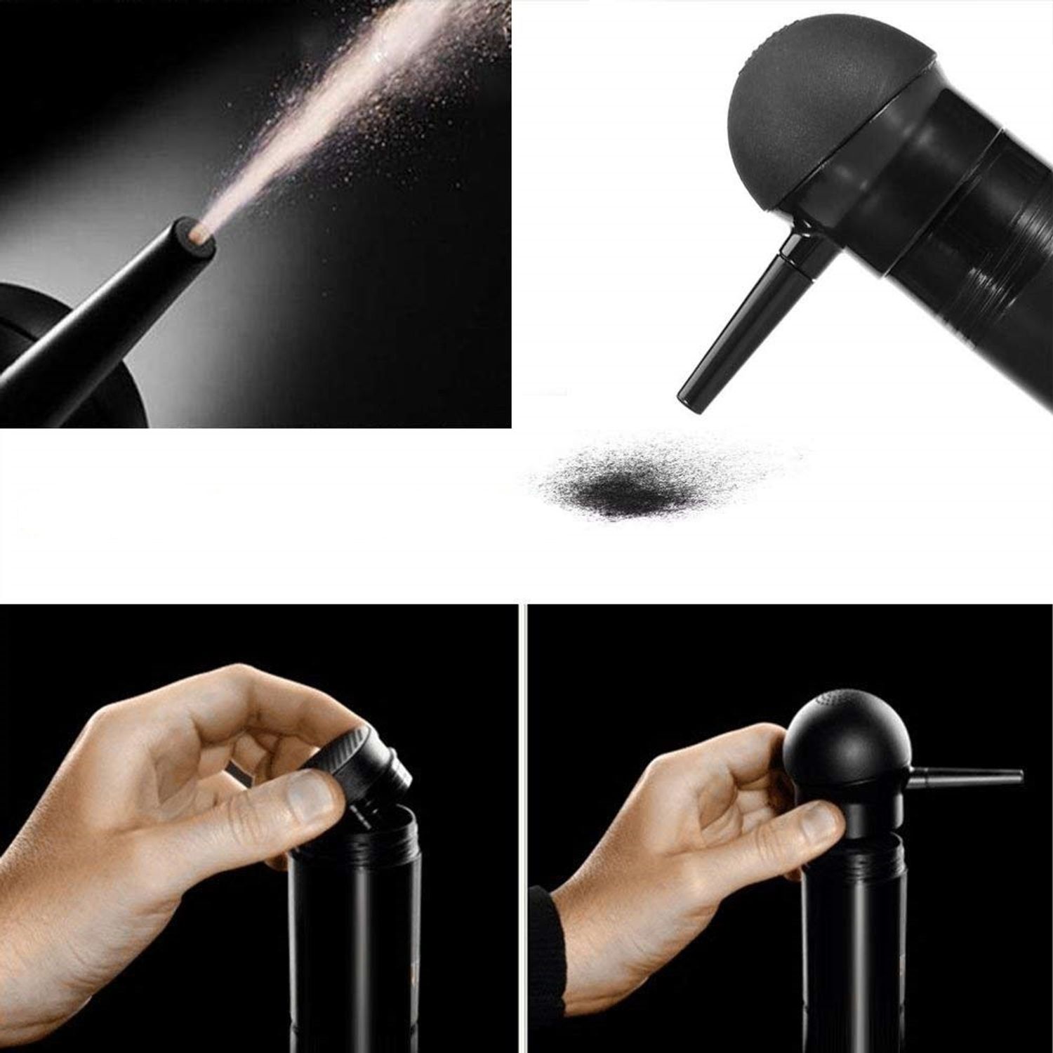 Kit complet fibre pentru păr rar, SEVICH, pudră, fixativ, aplicator, blond deschis, 25 g fotografia produsului View 6 L