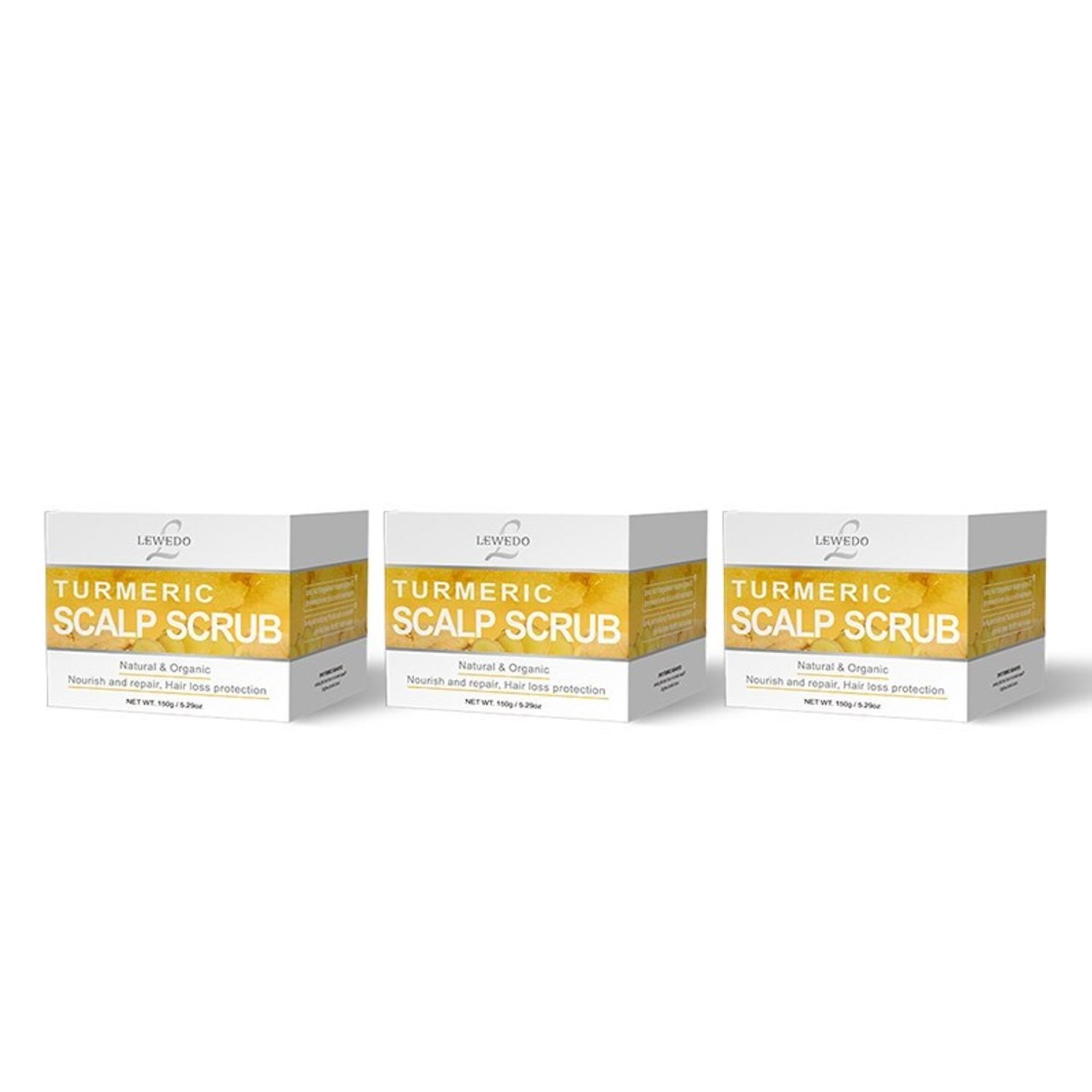 Scrub pentru scalp cu curcuma, Lewedo, 150g fotografia produsului View 4 L