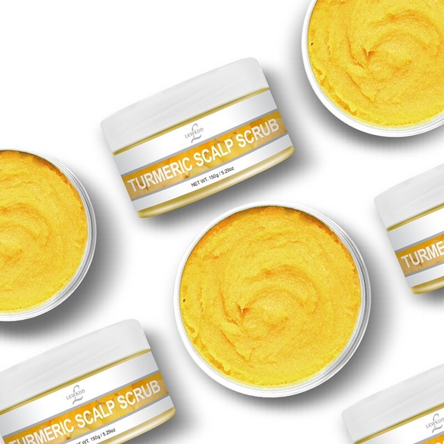 Scrub pentru scalp cu curcuma, Lewedo, 150g fotografia produsului View 5 L