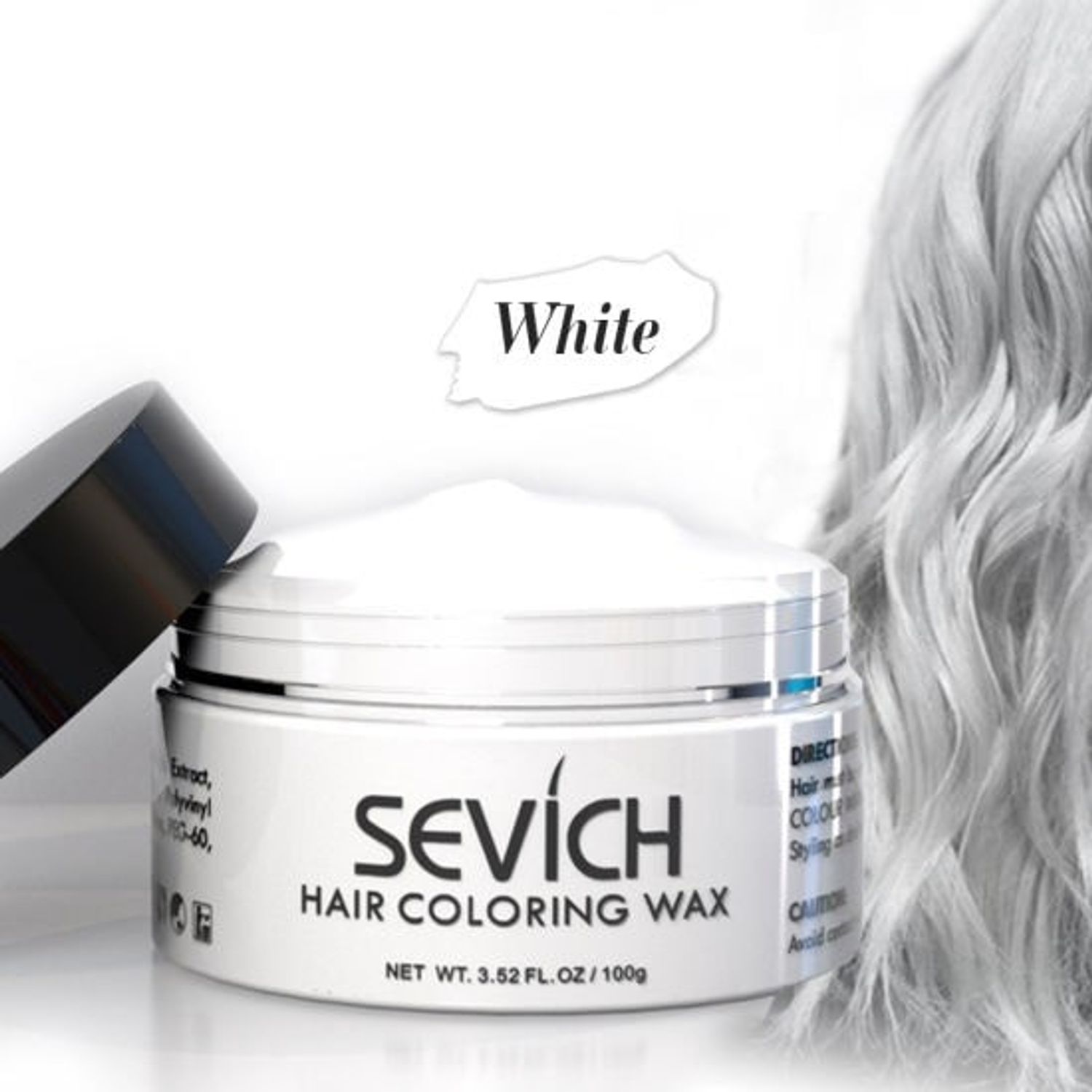 Ceară de păr colorantă, Professional, Sevich, white, 120g fotografia produsului View 5 L