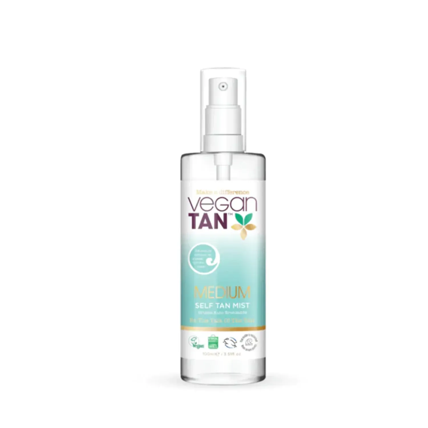 Spray facial autobronzant Vegan Tan, Medium, 100 ml fotografia produsului
