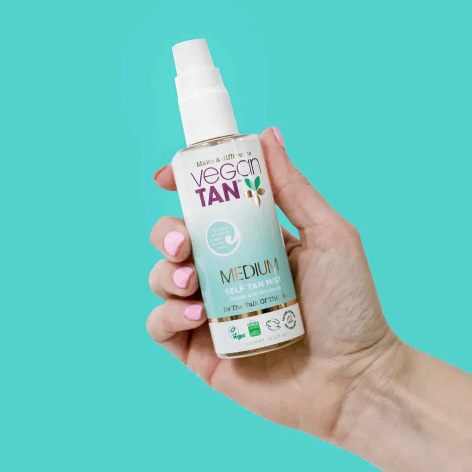 Spray facial autobronzant Vegan Tan, Medium, 100 ml fotografia produsului View 3 L