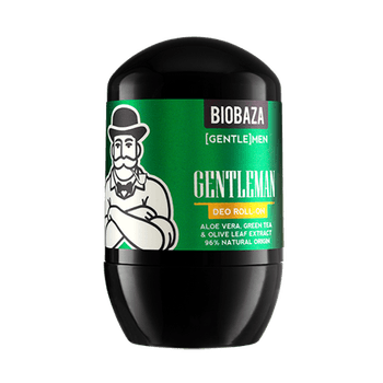 Deodorant Natural Cu Aloe Vera Si Extract De Ceai Verde, Pentru Barbati, Gentlemen, Biobaza, 50 Ml