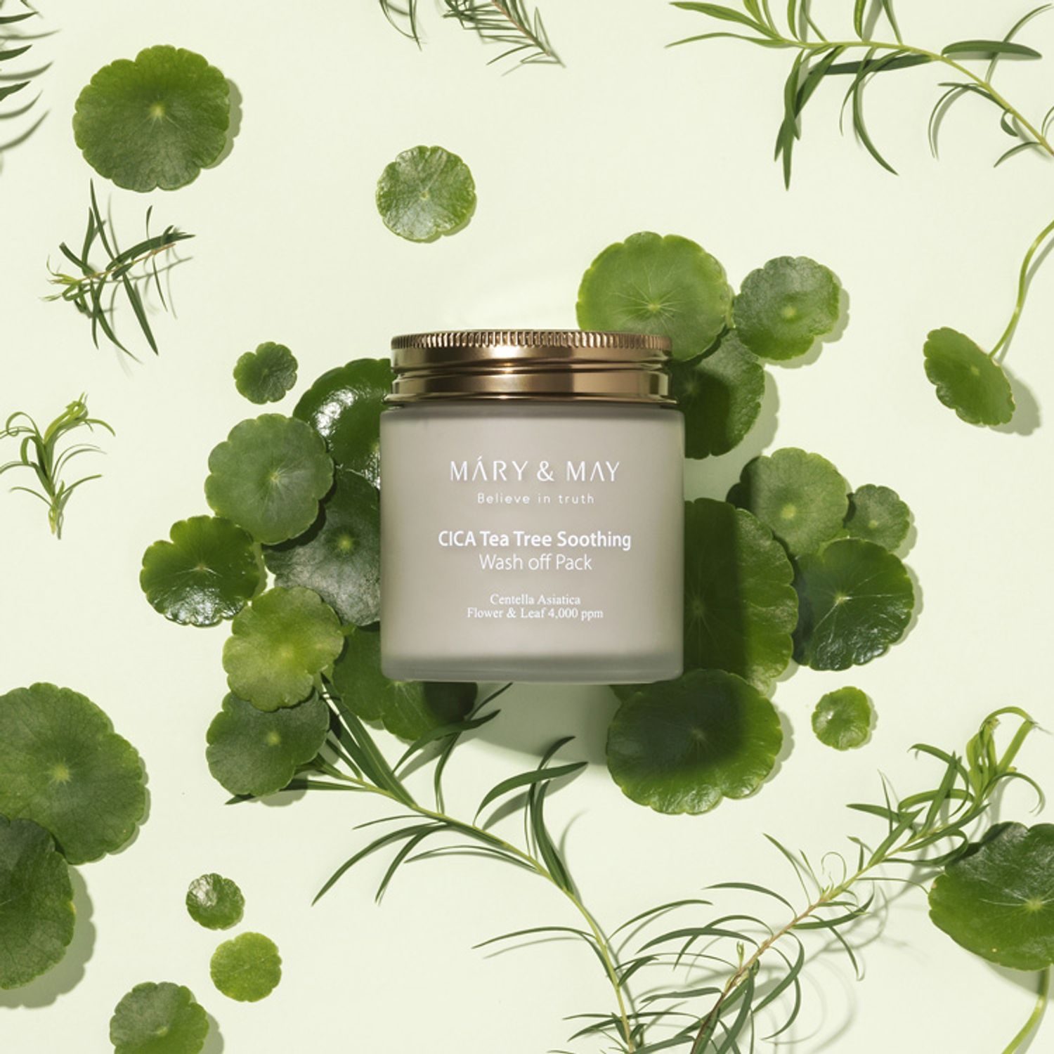 Masca tip wash-off cu extract de centella asiatica si arbore de ceai, Mary and May, 125ml fotografia produsului View 4 L